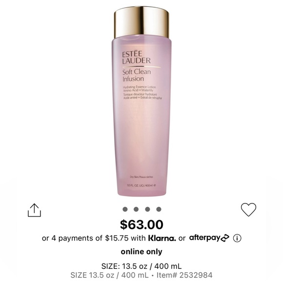 Estée Lauder Soft Clean Infusion Hydrating Treatment Lotion - Picture 2 of 2